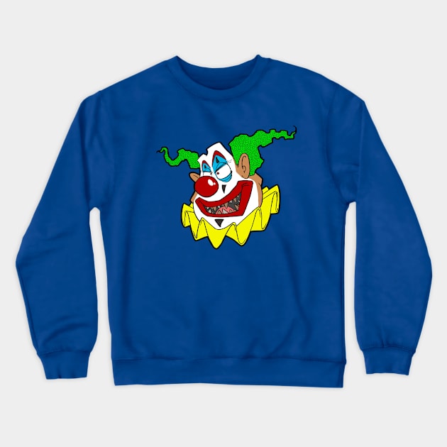 Clown Head Crewneck Sweatshirt by RichCameron